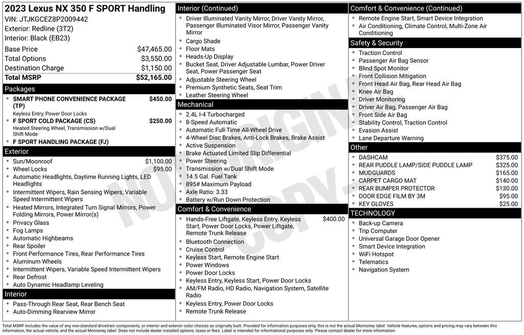 2023 Lexus NX 350 F SPORT Handling