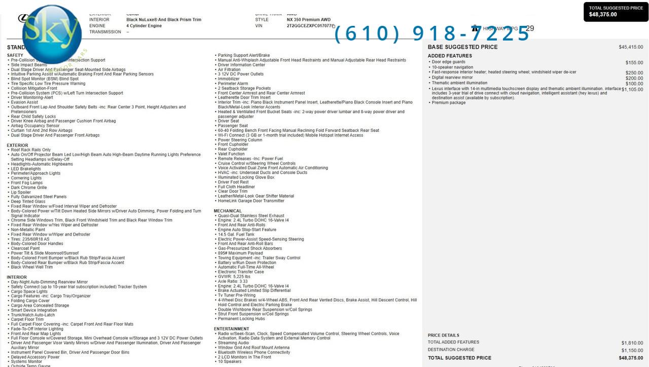 2023 Lexus NX 350 Premium AWD
