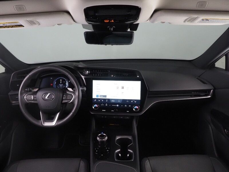 2023 Lexus RZ 450e Premium AWD *HEADS-UP DISPLAY, NAVIGATION, ADAPTIVE CRUISE, SAFETY ALERTS, 360 VIEW CAMERAS, 14 INCH DISPLAY, PANORAMA GLASS ROOF, CLIMATE SEATS, HEATED STEERING, ADVANCE PARK, WIRELESS CHARGING, ANDROID & APPLE