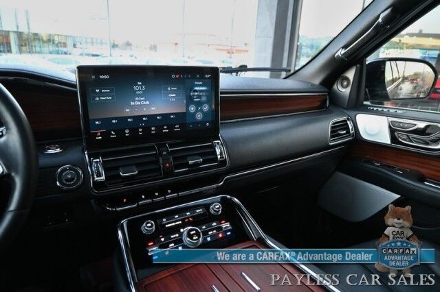 2023 Lincoln Navigator L Reserve / 4X4 / Luxury Pkg / Auto Start / Heated & Cooled Seats / Heated Steering / Sunroof / HUD / Adaptive Cruise / Lane Depart & Blind Spot / 3rd Row / Seats 7 / Heavy Duty Tow Pkg / Block Heater / 1-Owner Anchorage AK