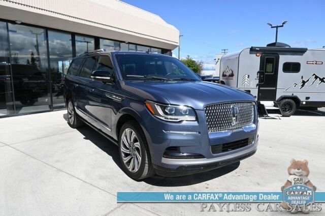 2023 Lincoln Navigator L Reserve / 4X4 / Luxury Pkg / Auto Start / Heated & Cooled Seats / Heated Steering / Sunroof / HUD / Adaptive Cruise / Lane Depart & Blind Spot / 3rd Row / Seats 7 / Heavy Duty Tow Pkg / Block Heater / 1-Owner Anchorage AK