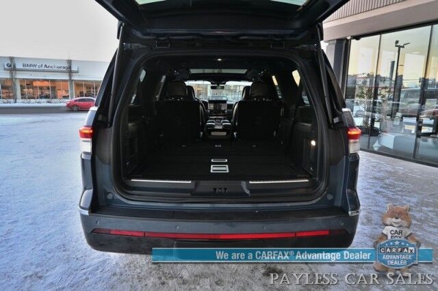 2023 Lincoln Navigator L Reserve / 4X4 / Luxury Pkg / Auto Start / Heated & Cooled Seats / Heated Steering / Sunroof / HUD / Adaptive Cruise / Lane Depart & Blind Spot / 3rd Row / Seats 7 / Heavy Duty Tow Pkg / Block Heater / 1-Owner Anchorage AK 2023 Lincoln Navigator L Reserve / 4X4 / Luxury Pkg / Auto Start / Heated & Cooled Seats / Heated Steering / Sunroof / HUD / Adaptive Cruise / Lane Depart & Blind Spot / 3rd Row / Seats 7 / Heavy Duty Tow Pkg / Block Heater / 1-Owner Anchorage AK