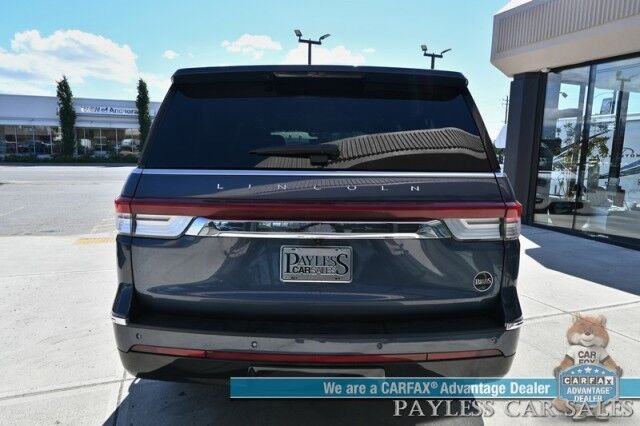 2023 Lincoln Navigator L Reserve / 4X4 / Luxury Pkg / Auto Start / Heated & Cooled Seats / Heated Steering / Sunroof / HUD / Adaptive Cruise / Lane Depart & Blind Spot / 3rd Row / Seats 7 / Heavy Duty Tow Pkg / Block Heater / 1-Owner Anchorage AK