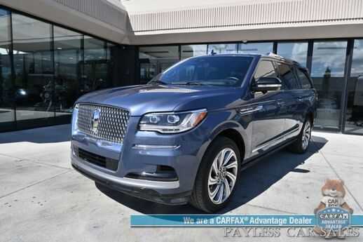 2023 Lincoln Navigator L Reserve / 4X4 / Luxury Pkg / Auto Start / Heated & Cooled Seats / Heated Steering / Sunroof / HUD / Adaptive Cruise / Lane Depart & Blind Spot / 3rd Row / Seats 7 / Heavy Duty Tow Pkg / Block Heater / 1-Owner Anchorage AK