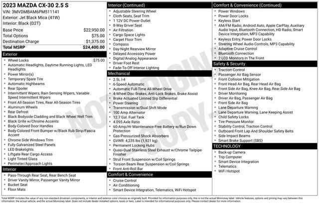 2023 MAZDA CX-30 2.5 S Raleigh NC