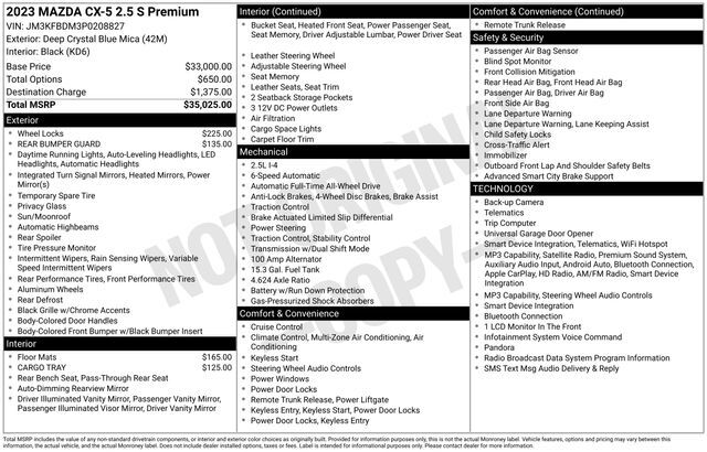 2023 MAZDA CX-5 2.5 S Premium Package Raleigh NC