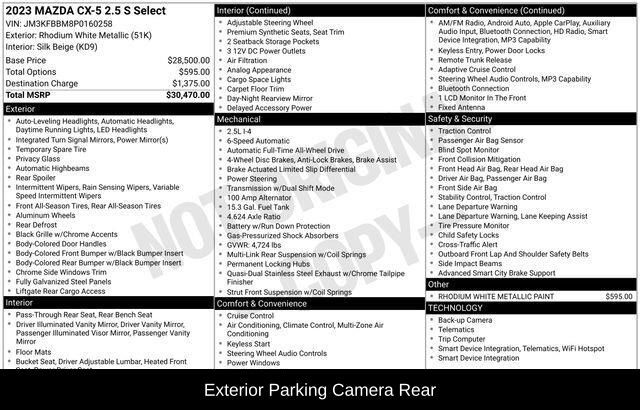 2023 MAZDA CX-5 2.5 S Select Package Raleigh NC