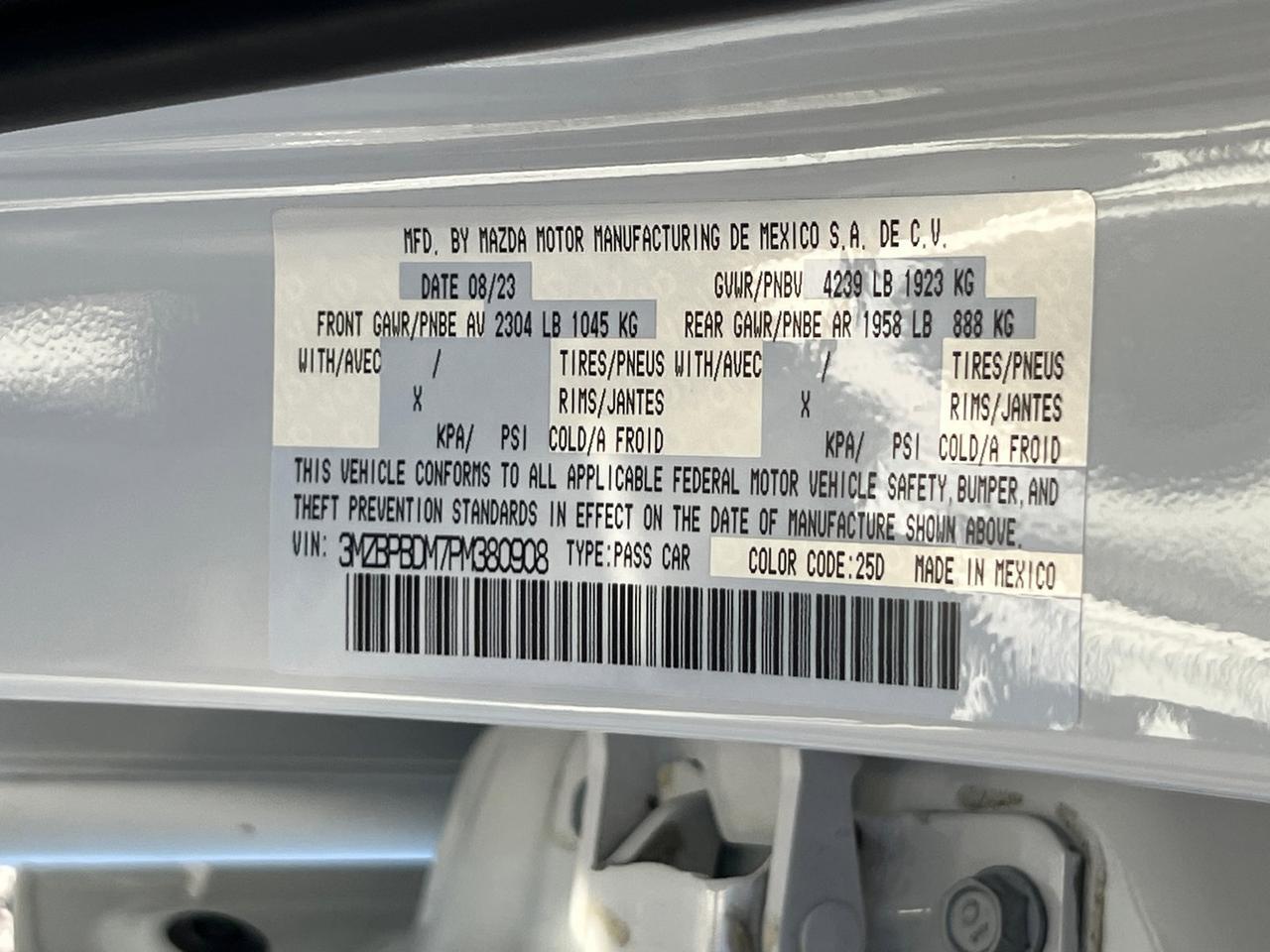 2023 MAZDA Mazda3 2.5 S Premium Package Hagerstown MD