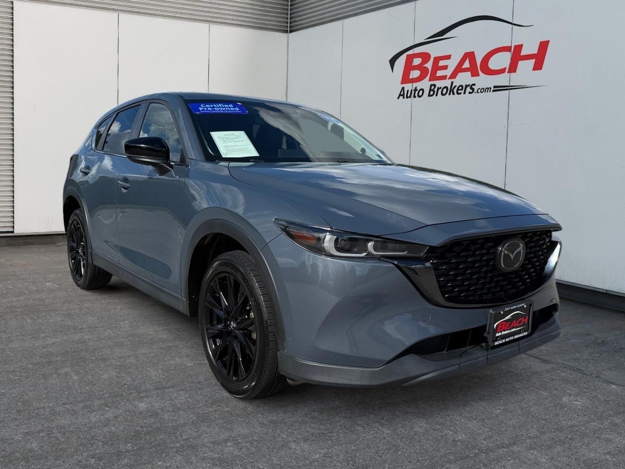 2023 Mazda CX-5 2.5 S Carbon Edition, HEATED SEATS, SUNROOF, APPLE CARPLAY/ANDROID AUTO, POWER LIFTGATE, BACKUP CAMERA, POWER MIRRORS, LANE KEEP ASSIST, CLEAN CARFAX, COME AND TEST DRIVE THIS SUPER RELIABLE MAZDA CX-5! Norfolk VA