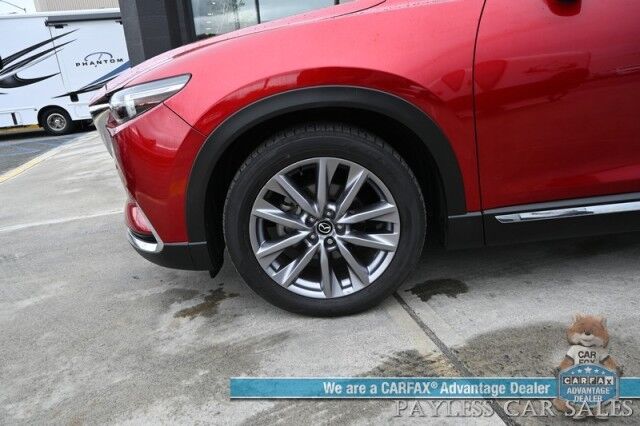 2023 Mazda CX-9 Grand Touring / AWD / Heated & Cooled Leather Seats / Adaptive Cruise / Lane Depart & Blind Spot / HUD / 360 Camera / Apple CarPlay & Android Auto / Rear Captain Chairs / 3rd Row / Keyless Entry & Start / Tow Pkg Anchorage AK