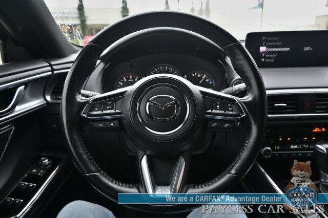 2023 Mazda CX-9 Grand Touring / AWD / Heated & Cooled Leather Seats / Adaptive Cruise / Lane Depart & Blind Spot / HUD / 360 Camera / Apple CarPlay & Android Auto / Rear Captain Chairs / 3rd Row / Seats 6 / Keyless Entry & Start Anchorage AK