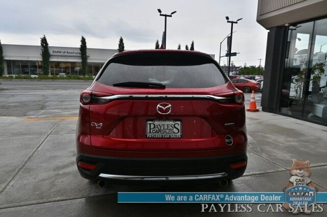 2023 Mazda CX-9 Grand Touring / AWD / Heated & Cooled Leather Seats / Adaptive Cruise / Lane Depart & Blind Spot / HUD / 360 Camera / Apple CarPlay & Android Auto / Rear Captain Chairs / 3rd Row / Seats 6 / Keyless Entry & Start Anchorage AK