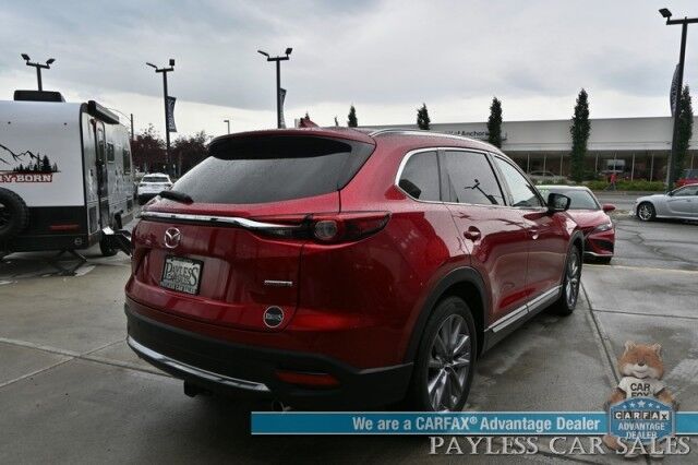 2023 Mazda CX-9 Grand Touring / AWD / Heated & Cooled Leather Seats / Adaptive Cruise / Lane Depart & Blind Spot / HUD / 360 Camera / Apple CarPlay & Android Auto / Rear Captain Chairs / 3rd Row / Seats 6 / Keyless Entry & Start Anchorage AK
