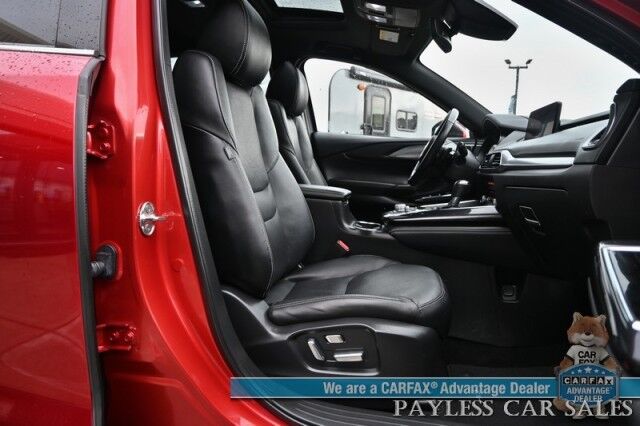 2023 Mazda CX-9 Grand Touring / AWD / Heated & Cooled Leather Seats / Adaptive Cruise / Lane Depart & Blind Spot / HUD / 360 Camera / Apple CarPlay & Android Auto / Rear Captain Chairs / 3rd Row / Seats 6 / Keyless Entry & Start Anchorage AK