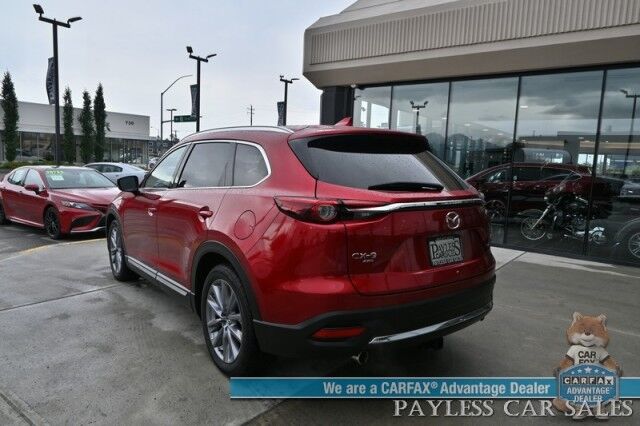 2023 Mazda CX-9 Grand Touring / AWD / Heated & Cooled Leather Seats / Adaptive Cruise / Lane Depart & Blind Spot / HUD / 360 Camera / Apple CarPlay & Android Auto / Rear Captain Chairs / 3rd Row / Seats 6 / Keyless Entry & Start Anchorage AK