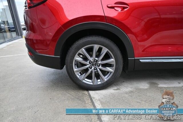 2023 Mazda CX-9 Grand Touring / AWD / Heated & Cooled Leather Seats / Adaptive Cruise / Lane Depart & Blind Spot / HUD / 360 Camera / Apple CarPlay & Android Auto / Rear Captain Chairs / 3rd Row / Seats 6 / Keyless Entry & Start Anchorage AK