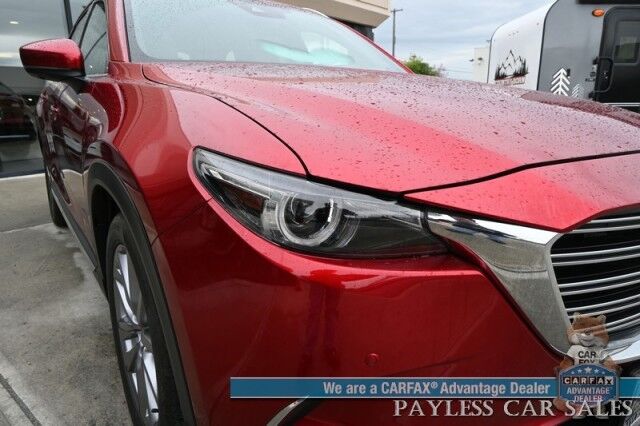 2023 Mazda CX-9 Grand Touring / AWD / Heated & Cooled Leather Seats / Adaptive Cruise / Lane Depart & Blind Spot / HUD / 360 Camera / Apple CarPlay & Android Auto / Rear Captain Chairs / 3rd Row / Seats 6 / Keyless Entry & Start Anchorage AK