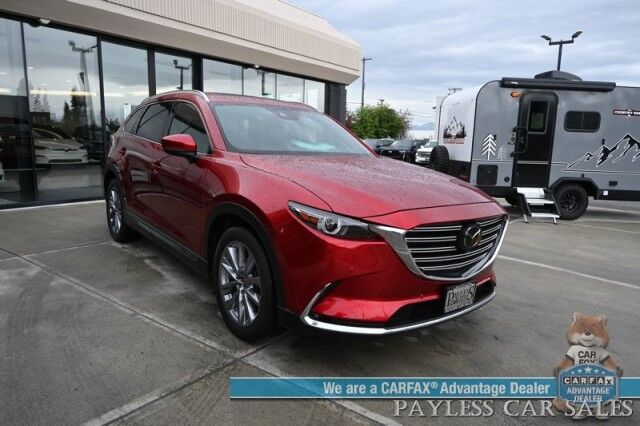 2023 Mazda CX-9 Grand Touring / AWD / Heated & Cooled Leather Seats / Adaptive Cruise / Lane Depart & Blind Spot / HUD / 360 Camera / Apple CarPlay & Android Auto / Rear Captain Chairs / 3rd Row / Seats 6 / Keyless Entry & Start Anchorage AK