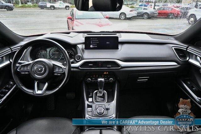 2023 Mazda CX-9 Grand Touring / AWD / Heated & Cooled Leather Seats / Adaptive Cruise / Lane Depart & Blind Spot / HUD / 360 Camera / Apple CarPlay & Android Auto / Rear Captain Chairs / 3rd Row / Seats 6 / Keyless Entry & Start Anchorage AK