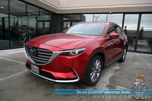 2023 Mazda CX-9 Grand Touring / AWD / Heated & Cooled Leather Seats / Adaptive Cruise / Lane Depart & Blind Spot / HUD / 360 Camera / Apple CarPlay & Android Auto / Rear Captain Chairs / 3rd Row / Seats 6 / Keyless Entry & Start Anchorage AK