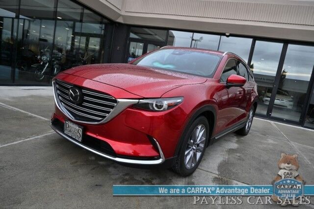 2023 Mazda CX-9 Grand Touring / AWD / Heated & Cooled Leather Seats / Adaptive Cruise / Lane Depart & Blind Spot / HUD / 360 Camera / Apple CarPlay & Android Auto / Rear Captain Chairs / 3rd Row / Seats 6 / Keyless Entry & Start Anchorage AK