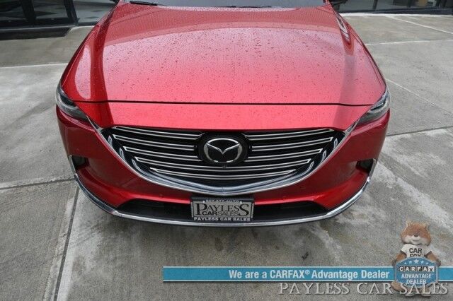 2023 Mazda CX-9 Grand Touring / AWD / Heated & Cooled Leather Seats / Adaptive Cruise / Lane Depart & Blind Spot / HUD / 360 Camera / Apple CarPlay & Android Auto / Rear Captain Chairs / 3rd Row / Seats 6 / Keyless Entry & Start Anchorage AK