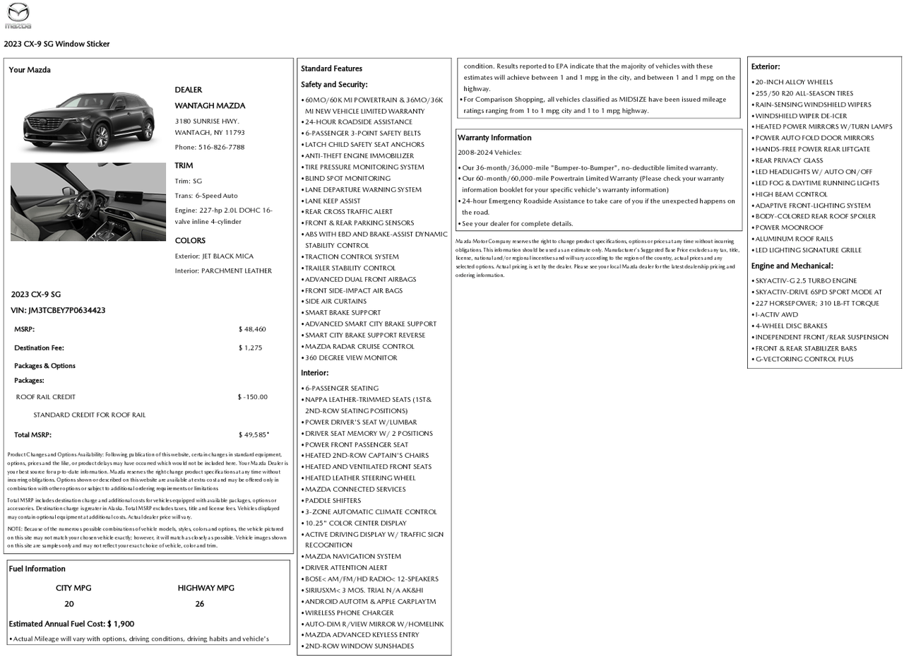 2023 Mazda CX-9 Signature Knoxville TN