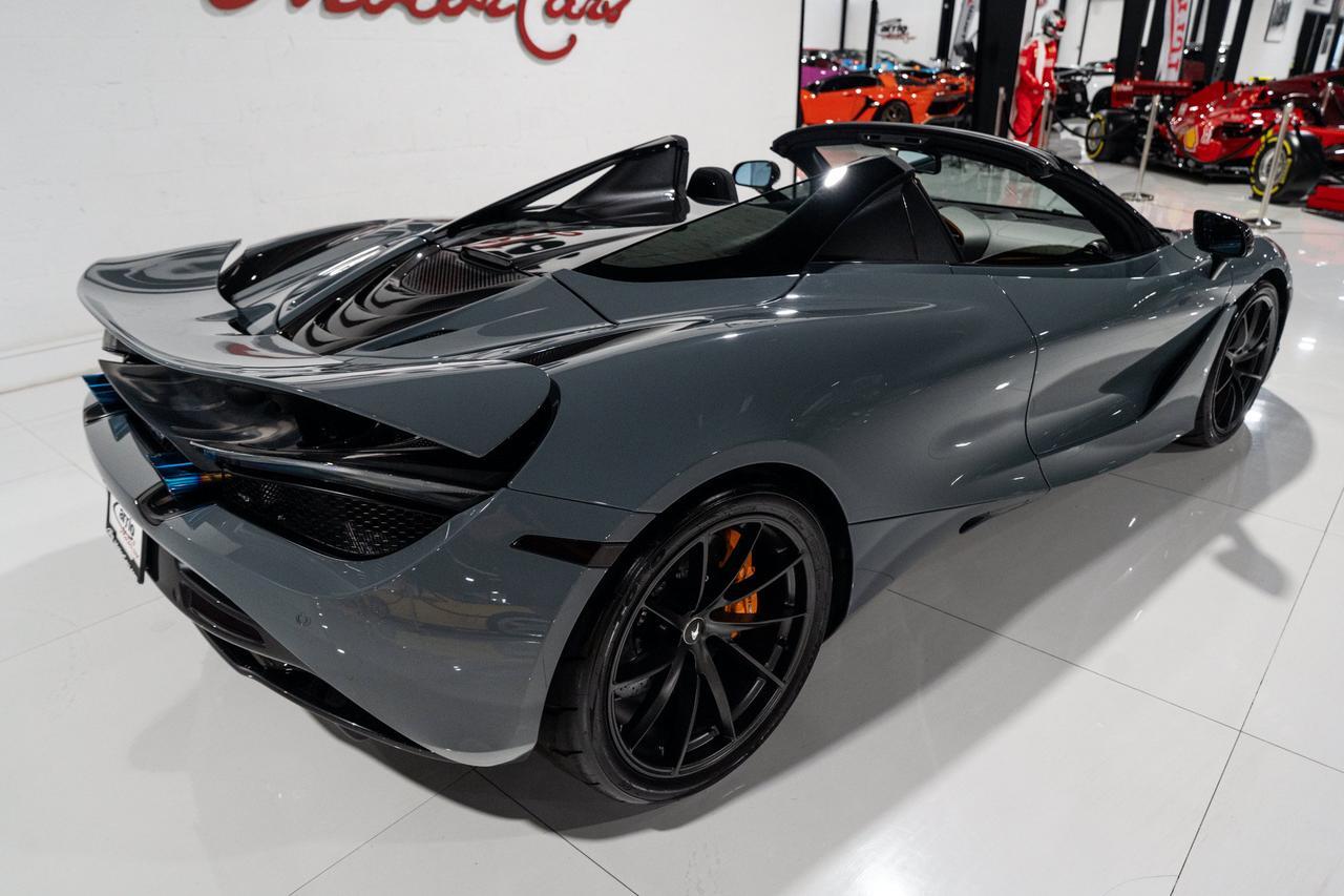 2023 McLaren 720S Luxury Spider MSO Chicane Grey paint,Carbon Black/Scoria Grey interior,Bowers & Wilkins audio & MORE Fort Lauderdale FL