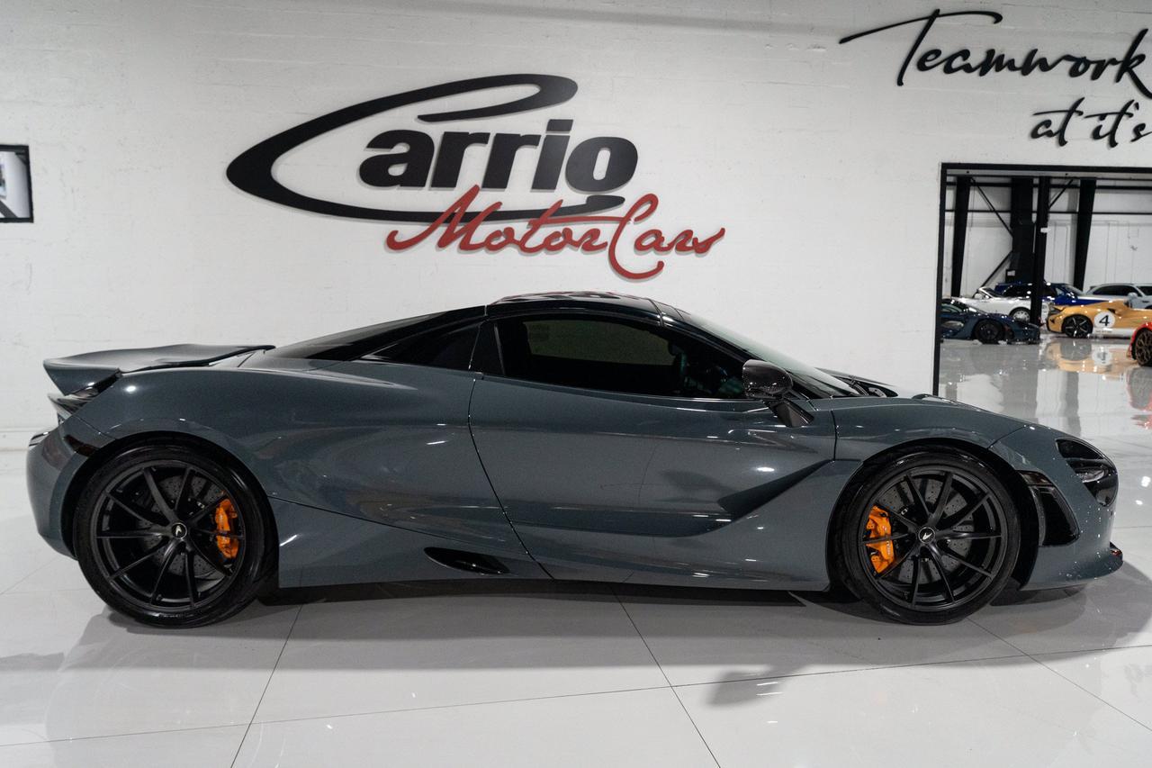 2023 McLaren 720S Luxury Spider MSO Chicane Grey paint,Carbon Black/Scoria Grey interior,Bowers & Wilkins audio & MORE Fort Lauderdale FL