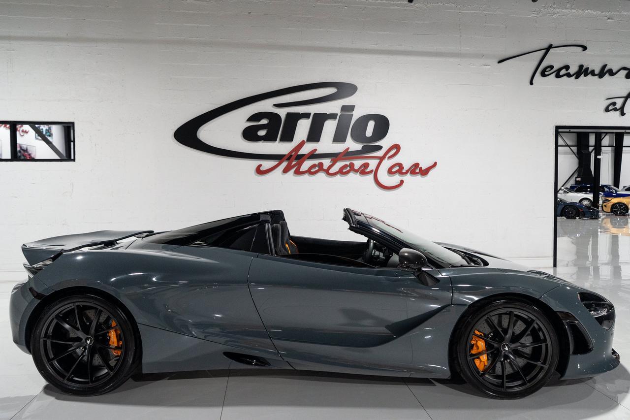 2023 McLaren 720S Luxury Spider MSO Chicane Grey paint,Carbon Black/Scoria Grey interior,Bowers & Wilkins audio & MORE Fort Lauderdale FL