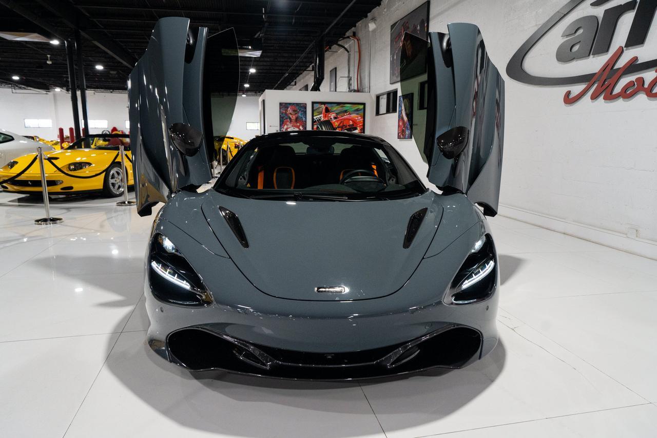 2023 McLaren 720S Luxury Spider MSO Chicane Grey paint,Carbon Black/Scoria Grey interior,Bowers & Wilkins audio & MORE Fort Lauderdale FL