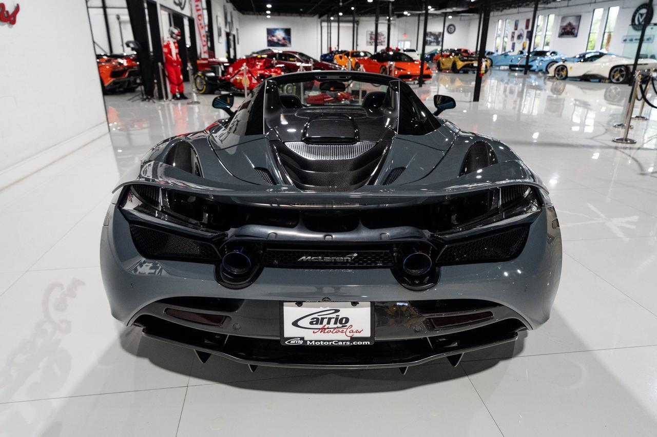 2023 McLaren 720S Luxury Spider MSO Chicane Grey paint,Carbon Black/Scoria Grey interior,Bowers & Wilkins audio & MORE Fort Lauderdale FL