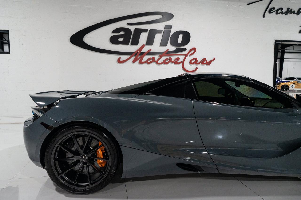 2023 McLaren 720S Luxury Spider MSO Chicane Grey paint,Carbon Black/Scoria Grey interior,Bowers & Wilkins audio & MORE Fort Lauderdale FL