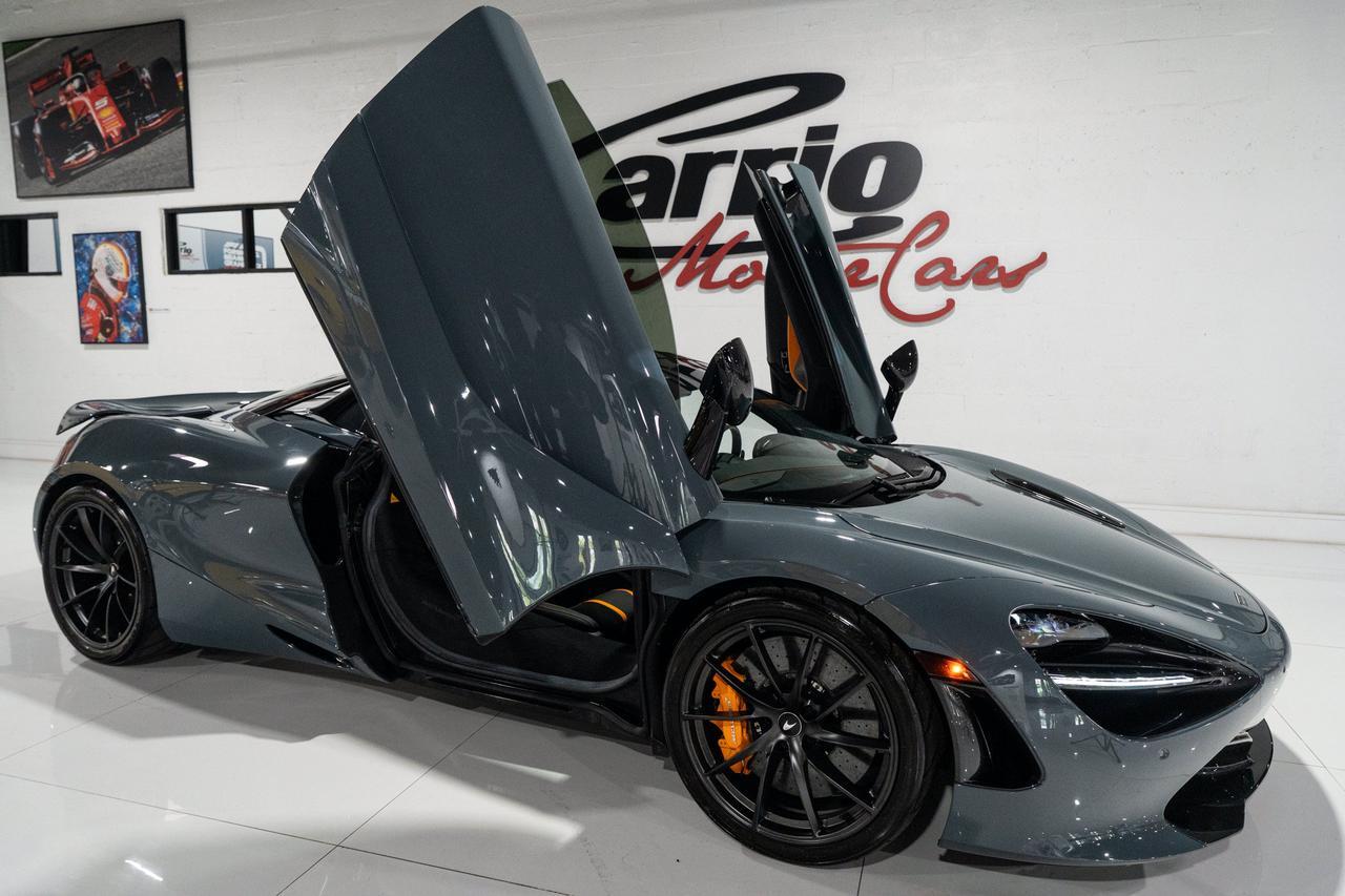 2023 McLaren 720S Luxury Spider MSO Chicane Grey paint,Carbon Black/Scoria Grey interior,Bowers & Wilkins audio & MORE Fort Lauderdale FL