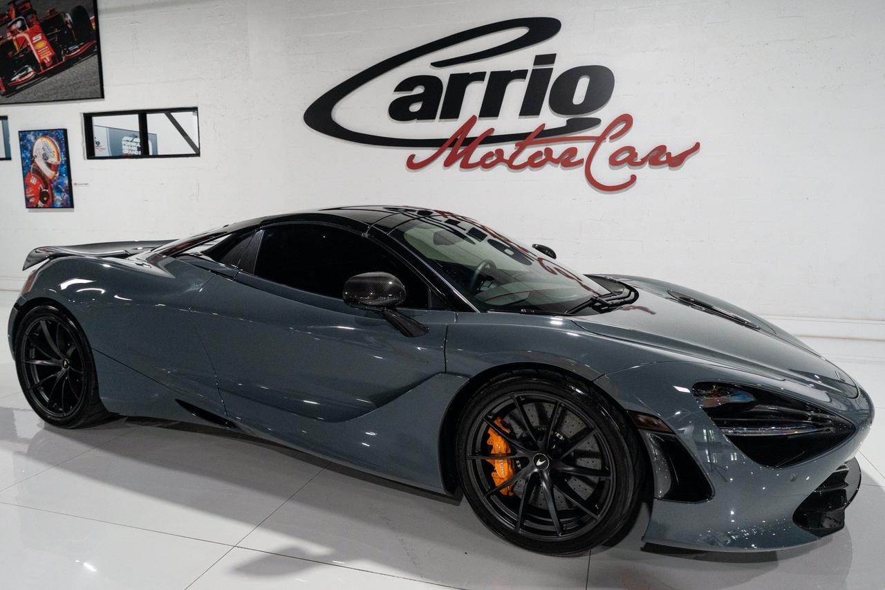 2023 McLaren 720S Luxury Spider MSO Chicane Grey paint,Carbon Black/Scoria Grey interior,Bowers & Wilkins audio & MORE Fort Lauderdale FL