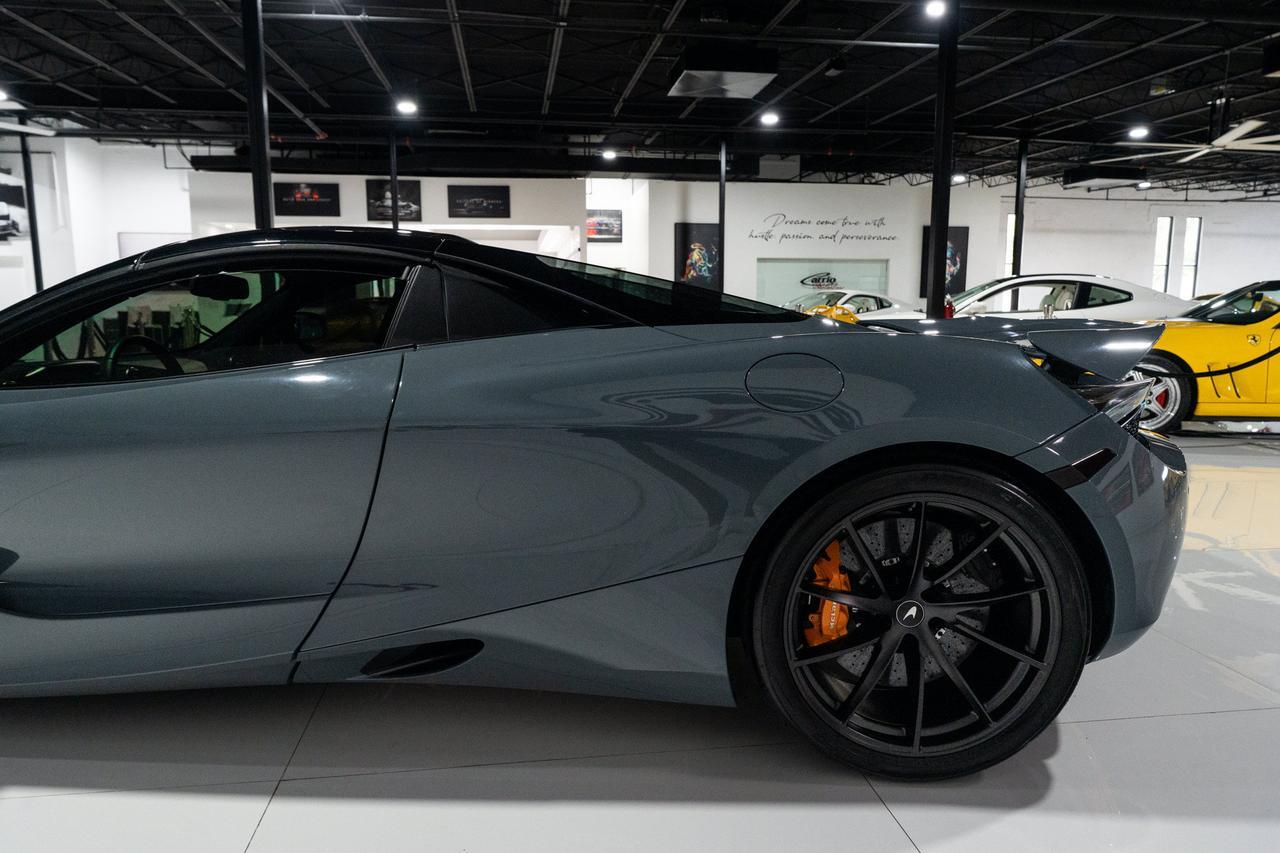 2023 McLaren 720S Luxury Spider MSO Chicane Grey paint,Carbon Black/Scoria Grey interior,Bowers & Wilkins audio & MORE Fort Lauderdale FL