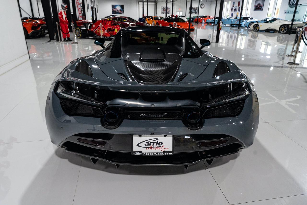 2023 McLaren 720S Luxury Spider MSO Chicane Grey paint,Carbon Black/Scoria Grey interior,Bowers & Wilkins audio & MORE Fort Lauderdale FL