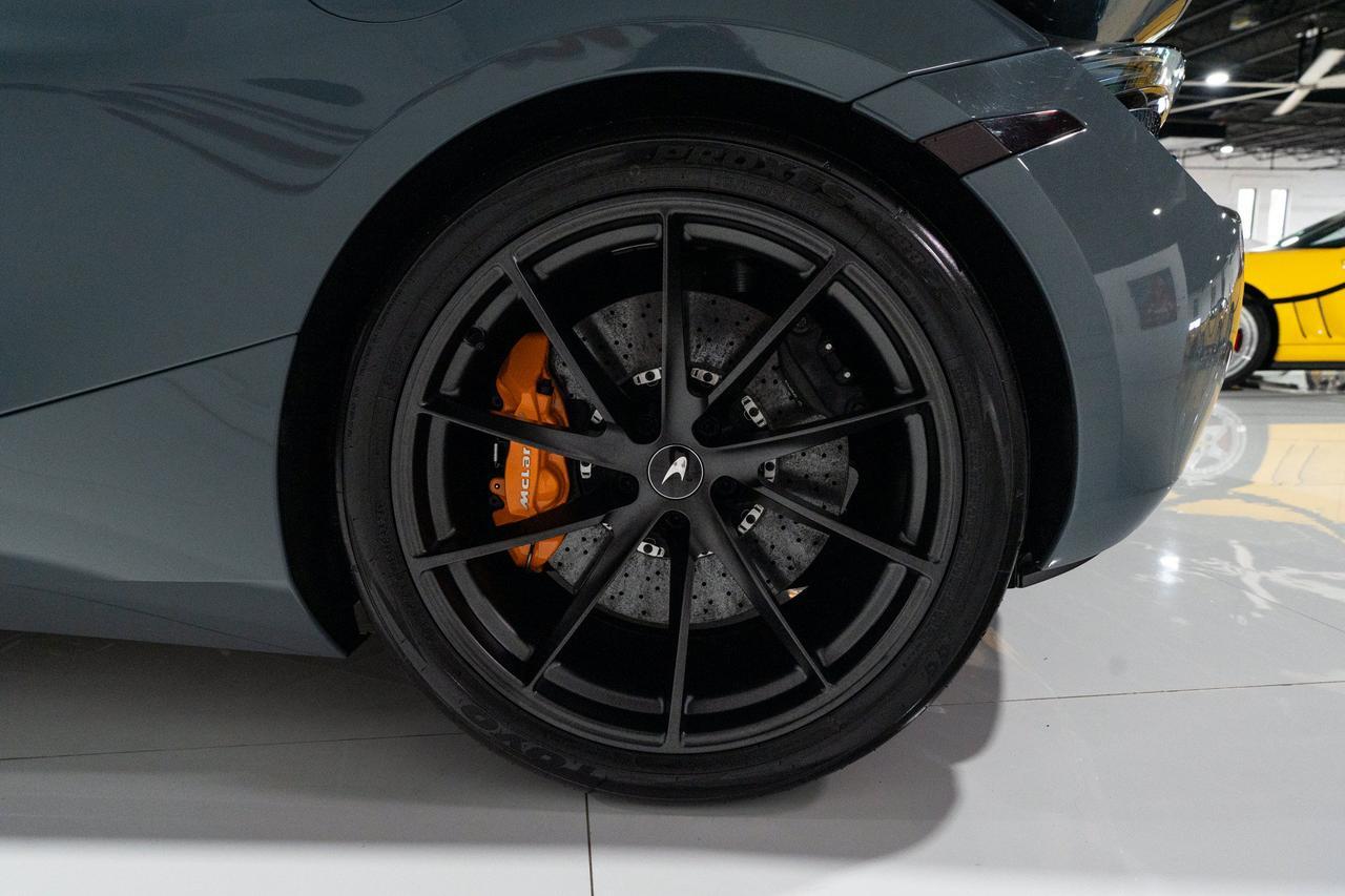 2023 McLaren 720S Luxury Spider MSO Chicane Grey paint,Carbon Black/Scoria Grey interior,Bowers & Wilkins audio & MORE Fort Lauderdale FL