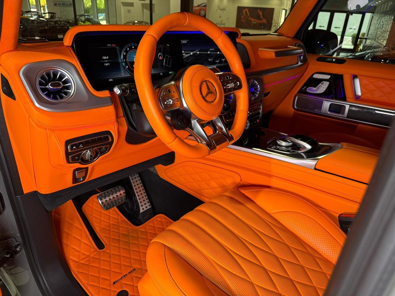 2023 Mercedes-Benz G-Class AMG G 63 4x4 Squared Arabian Grey paint, custom interior, body kit, Burmester High-End audio & MORE! Fort Lauderdale FL