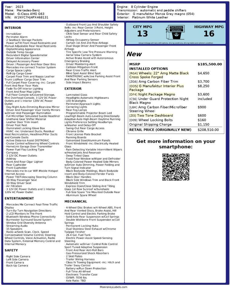 2023 Mercedes-Benz G-Class AMG G 63 Franklin TN