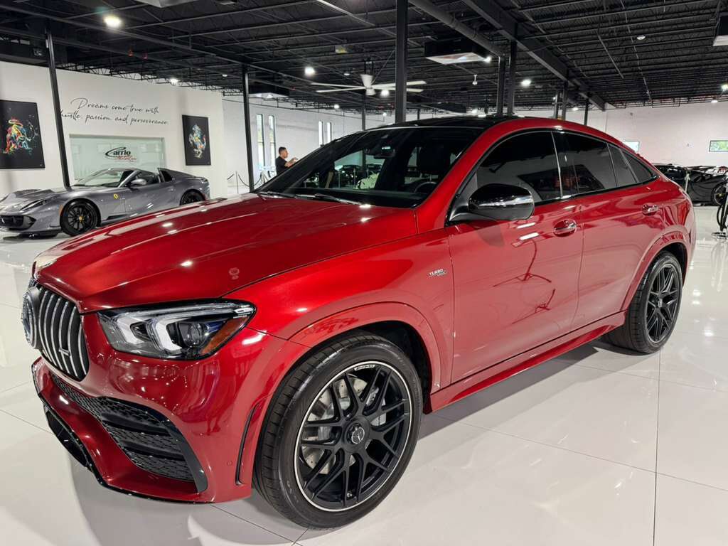 2023 Mercedes-Benz GLE AMG GLE 53 Cardinal Red paint, Night Package, carbon interior trim, Burmester audio AND MUCH MORE!!! Fort Lauderdale FL