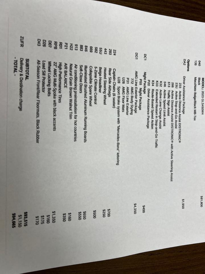 2023 Mercedes-Benz GLS450 Driver Assist Pkg, Night Pkg, AMG Line Pkg, Captain's Chairs, Air Fragrance System Houston TX