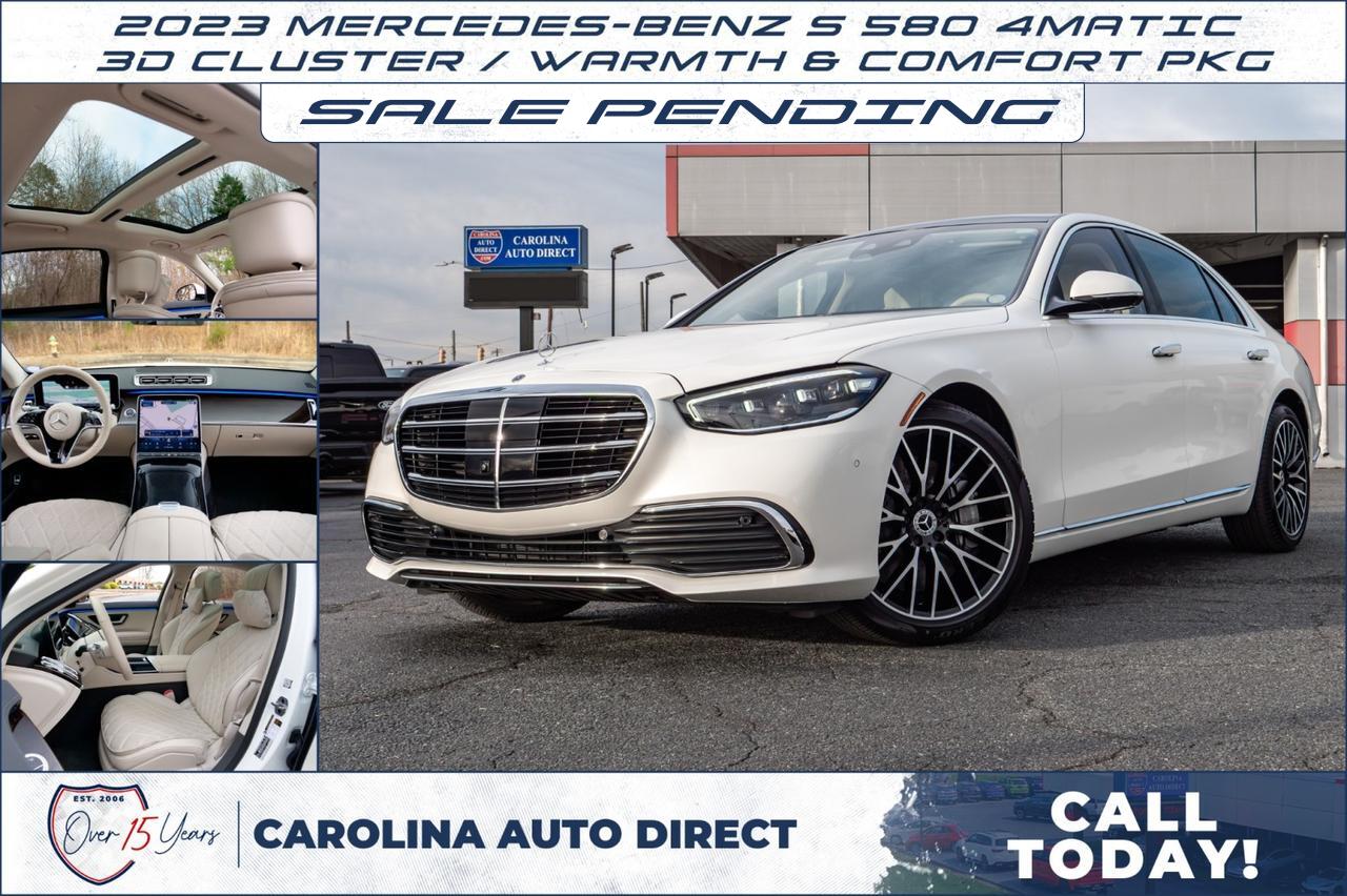 2023 Mercedes-Benz S 580 4Matic / 3D Cluster / Warmth & Comfort PKG!