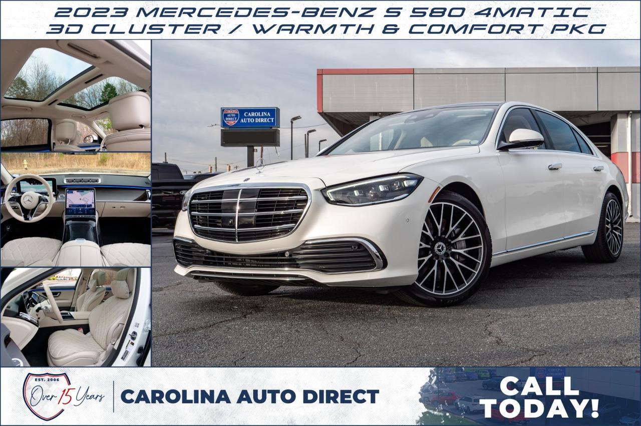 2023 Mercedes-Benz S 580 4Matic / 3D Cluster / Warmth & Comfort PKG!