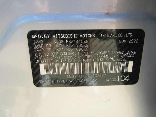 2023 Mitsubishi Mirage G4 ES Plano TX