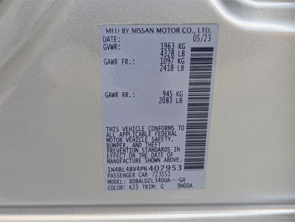 2023 Nissan Altima 2.5 S Cathedral City CA