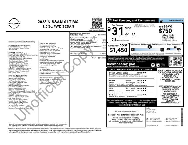2023 Nissan Altima 2.5 SL Raleigh NC