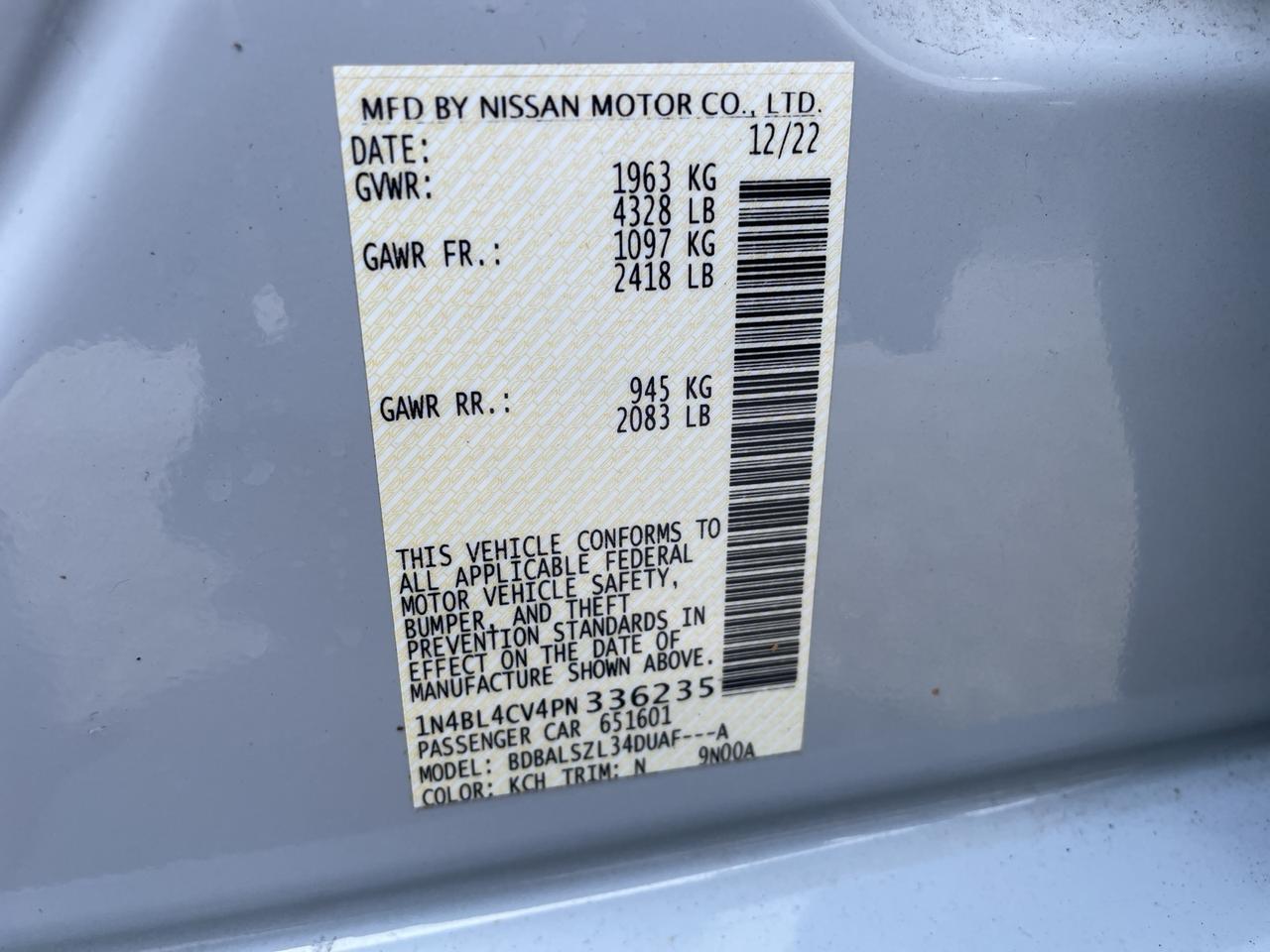 2023 Nissan Altima 2.5 SR Springfield VA