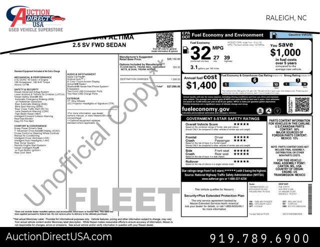 2023 Nissan Altima 2.5 SV Raleigh NC
