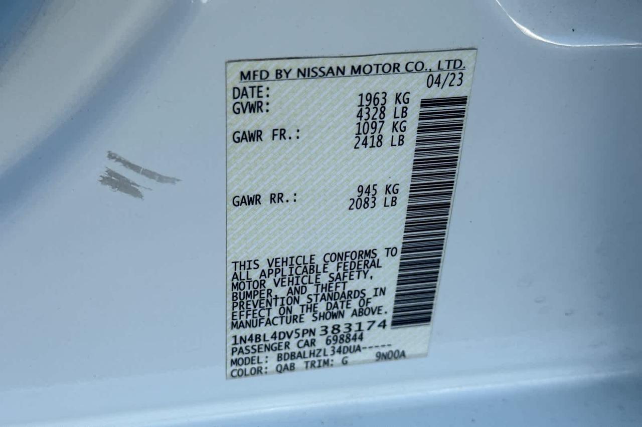 2023 Nissan Altima 2.5 SV Roseville CA